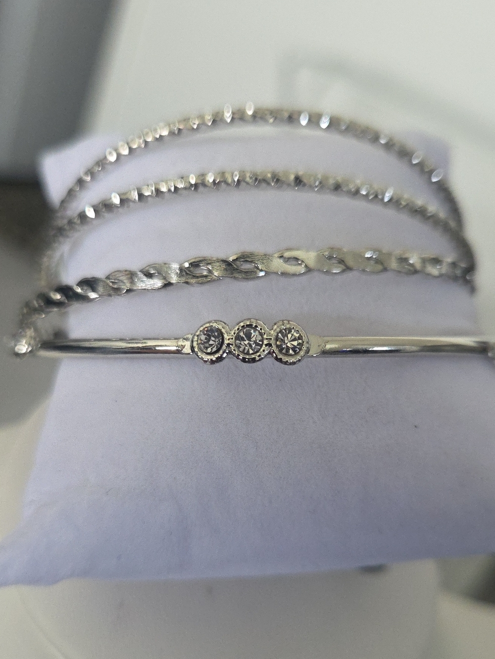 Paparazzi Subtle Shimmer White Bracelet NWT
